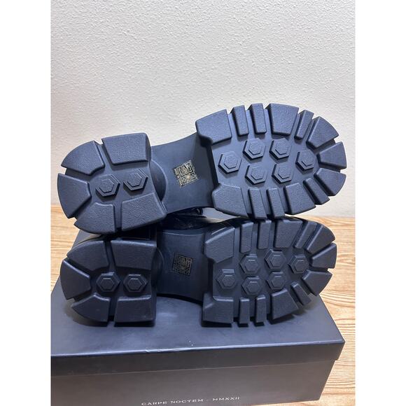 Killstar KIHILIST RUPTURA Boots Black Size 9 Textured Design Gothic Whimsygoth - Picture 8 of 9